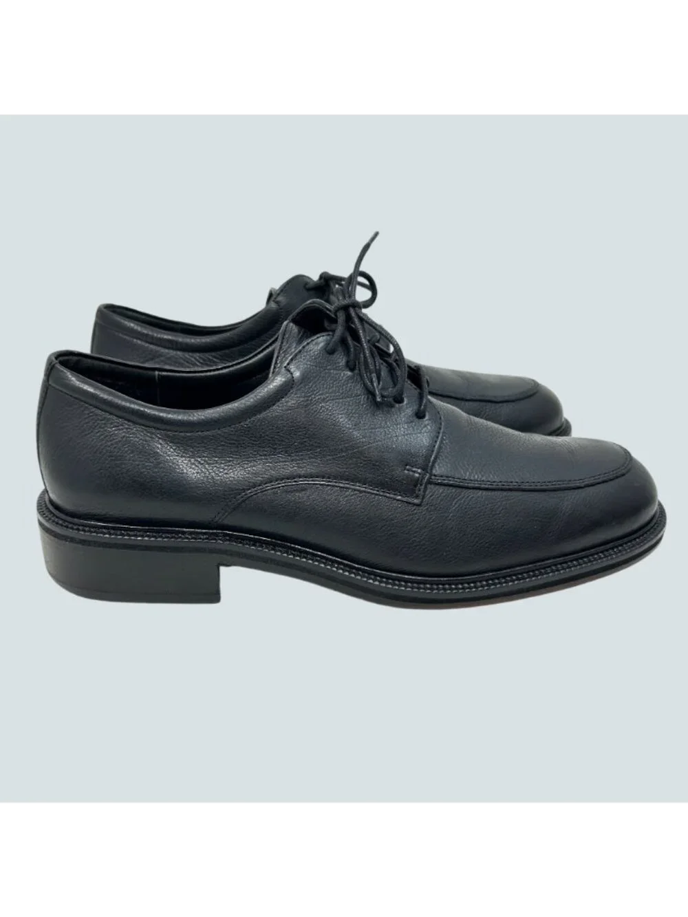 Cole Haan Men’s 10 M Black Leather Split Toe Derby Dress Shoes Apron Toe
